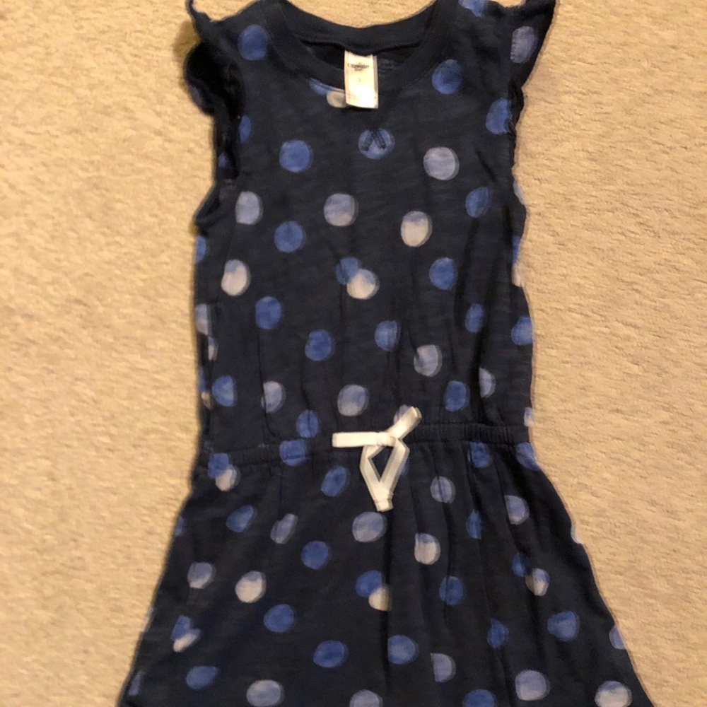 Navy Dot Dress